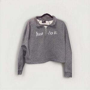 Nike Charcoal Half-Zip Sweatshirt
